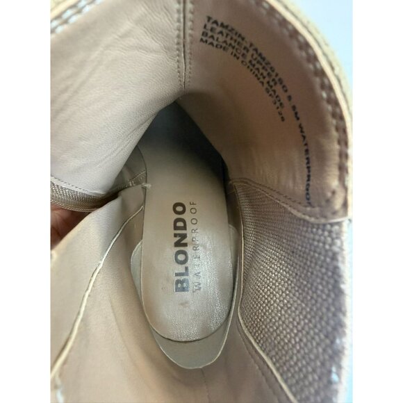 Blondo Tamzin Waterproof Booties Womens Size 5.5M Tan Suede Ankle Boots Casual - Picture 12 of 12